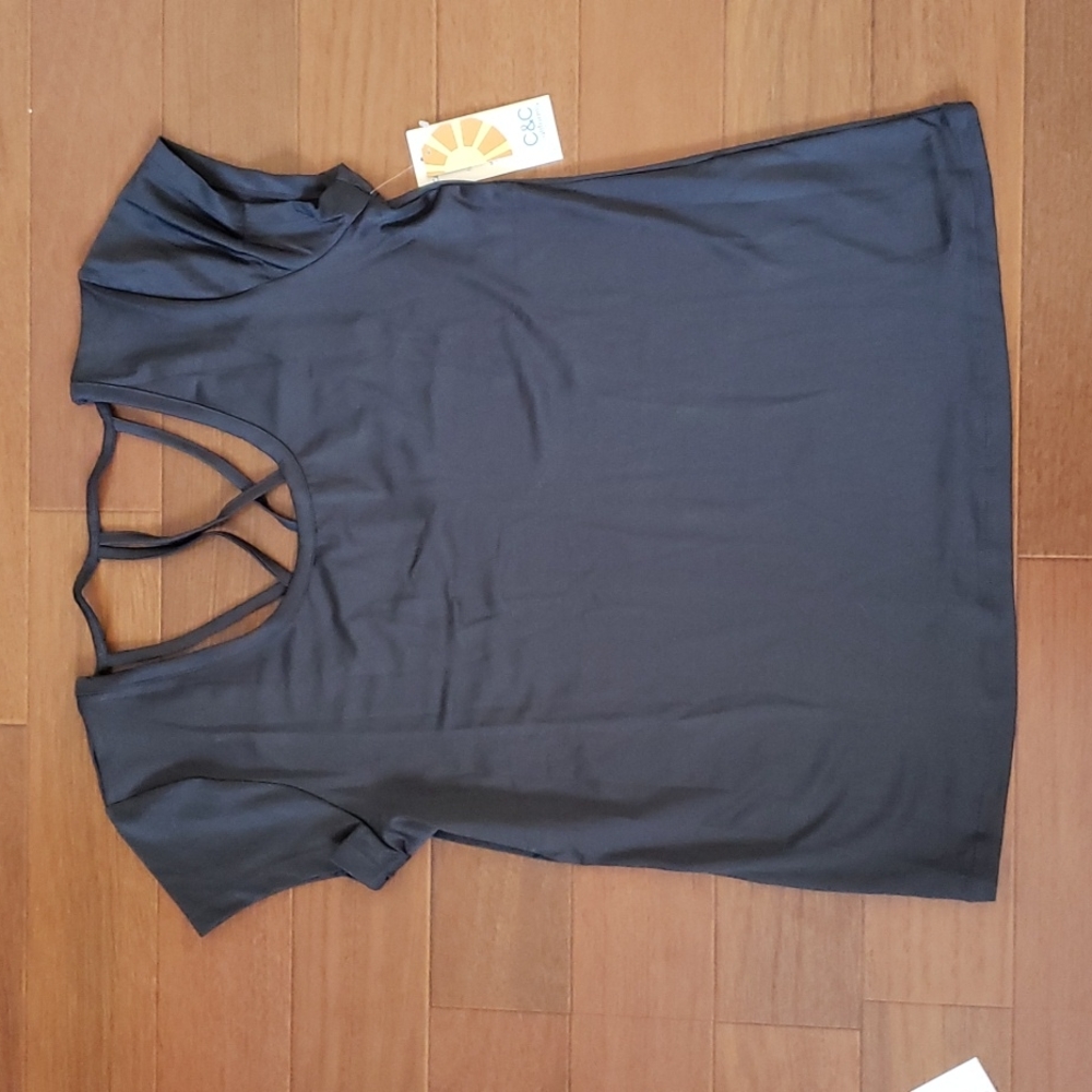C&C scoop back strappy t shirt (0426)